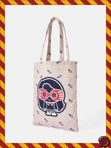 HARRY POTTER X SHEIN 女士卡通印花图案便捷手提包 - 珊瑚粉 - 查看 2