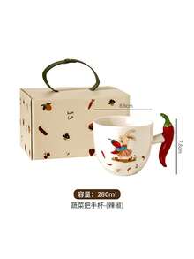 创意蔬菜柄马克杯，卡通握手马克杯，超可爱杯子，家用陶瓷马克杯，精美马克杯，牛奶杯，早餐杯，咖啡杯。 - 多選 - 查看 4