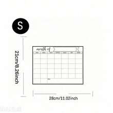 可擦写冰箱磁性日历、冰箱白板磁性日历、每月家庭计划备忘录菜单磁性日历、冰箱日历、磁性可擦写日历、厨房装饰、冰箱月度计划表、冰箱配件（各种尺寸），适用于家务清单和菜单计划 - 彩色 - 查看 15