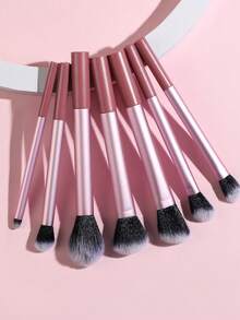 Pink Professional Makeup Brush Kit 7pcs, Full Set With Blush Powder Concealer Eyeshadow Brushes, Travel-Friendly Cosmetic Tools & Gift Set - Pink - View 1