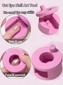 Dụng cụ tự động tạo hình móng mắt mèo bằng hạt thủy tinh, có nam châm. Đây là một thiết bị tuyệt vời giúp ngay cả người mới bắt đầu cũng có thể nhanh chóng tạo ra những họa tiết móng mắt mèo rộng. Dễ sử dụng và tiện lợi. - Nhiều màu - Xem 5