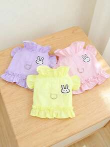 PETSIN Dog Clothing, Cat Clothing, Animal Skirts, Pet Spring/Summer New Collection, Puppy Dress, Princess Versatile Dress, Printed Stripes, Small Animal Clothing, Cool Sunscreen - Multicolor - View 4