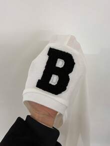 Glimmora 女士休闲 Polo 领数字印花迷你连衣裙 - 白色 - 查看 5