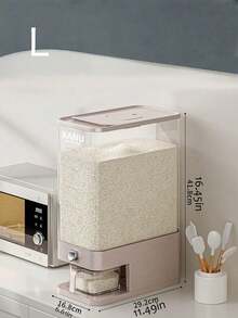 带量杯和保鲜盒的米桶 - 理想的家用谷物分装器和储物容器 - 保持大米/大豆/糖的新鲜和防潮 - 厨房米桶 - 彩色 - 查看 13