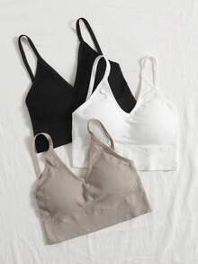 Lowkey Lull Bộ áo ngực có gọng trơn 3 mảnh - Nhiều màu - Xem 4