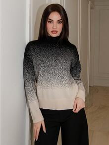 Bris Aura 渐变色立领毛衣 - 彩色 - 查看 2