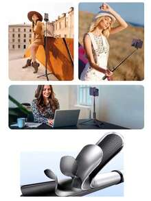 Teckwe 170cm/67-Inch Retractable Aluminum Selfie Stick Tripod With Fill Light And Wireless Remote, Compatible With IPhone/Android Smartphones-Ideal For Travel, Vlogging, Live Streaming, And Outdoor Photography. A Retractable, Portable Mount Designed For Bloggers And Travelers To Capture -Worthy Shots Anytime, Anywhere! A Top-Selling Item! - Multicolor - View 4