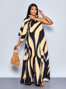 SOLERSUN Mujeres de talla grande Estampado de unicolor aleatorio, Pascua, Festivales de música, Fiestas, Citas, Temporada de bodas - Negro - Ver 3