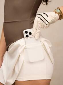 Activina Đầm thể thao nữ không tay cổ phối màu tương phản - màu nâu - Xem 8