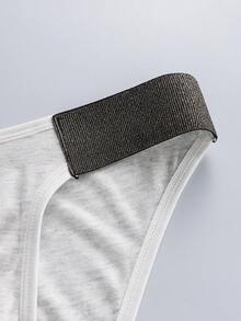 SHEIN 3 piezas/Paquete Calzoncillos tipo bóxer para hombre con cintura de contraste - Multicolor - Ver 6