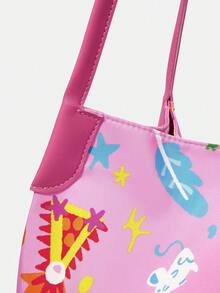 HARRY POTTER X SHEIN Women Tote Bags - Camel - View 4