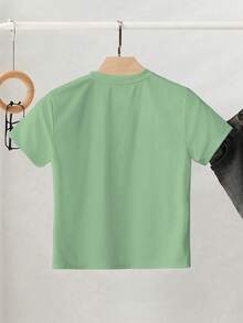 EMERY ROSE Camiseta corta hecha a mano con cuentas, estilo Y2K - Verde - Ver 2