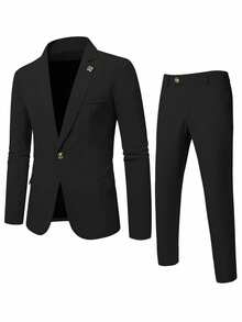 Men Suits - 黑色 - 查看 5