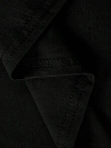 Maweii Women's Letter Print Round Neck Casual Versatile Tank Top - Black - View 4