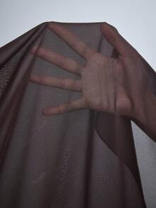 ROMWE Vacation Outfit Ocean Shell Pendant Side Slit Skirt For Women - Brown - View 7