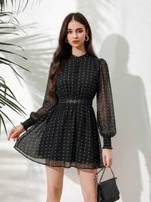 Aveloria Rosie Đầm tay phồng in họa tiết dành cho nữ, trang phục đi nghỉ mát. - Nhiều màu - Xem 6