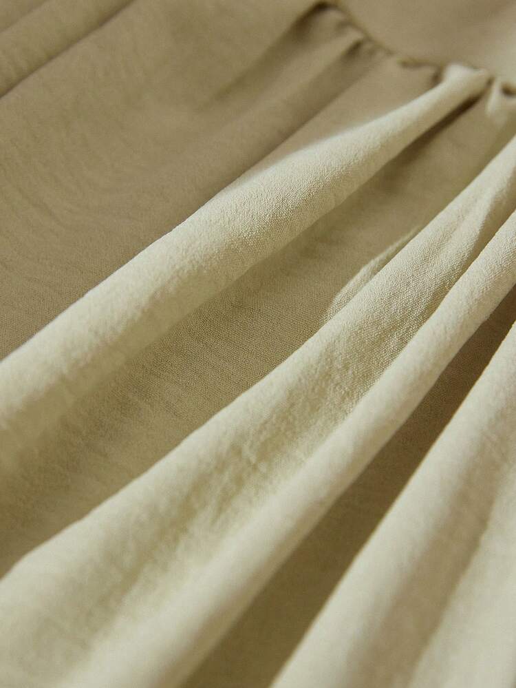 Aveloria Rosie V领长袖收腰连衣裙，清新优雅，适合春季野餐，温柔精致。 - 綠色 - 查看 7