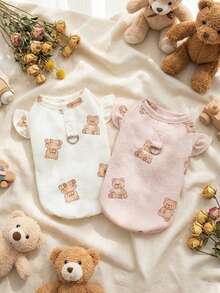 PETSIN Pet Clothing, Dog Clothing, Cat Hoodie, Casual Vest, Spring And Summer New Item, Small Animal Printed Vest, Cool Casual Wear, Cartoon Hoodie - Multicolor - View 1