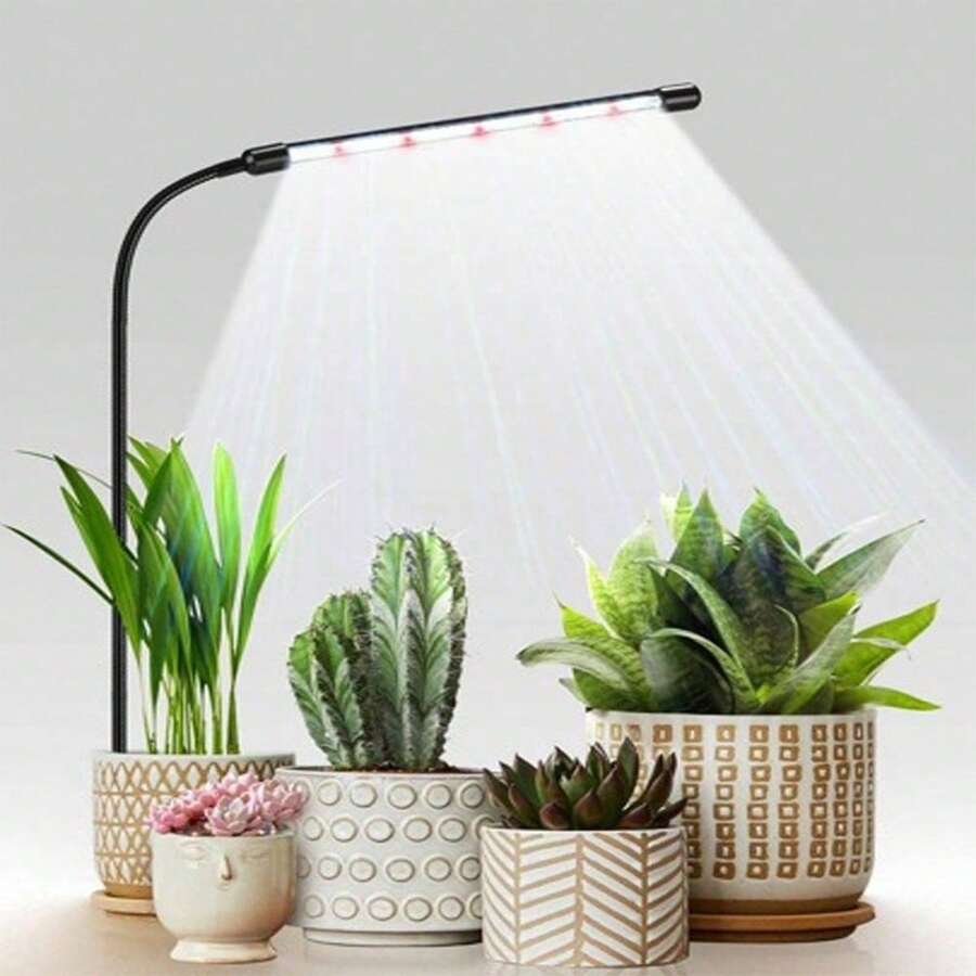 USB Full Spectrum LED Plant Growth Light, 6000K, With Controller, Indoor Gardening, Plant Flowering - White Red Light - View 1