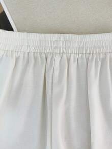 Franclia New Casual Versatile V-Neck Printed Tank Top And Shorts 2 Pieces Set - White - View 5