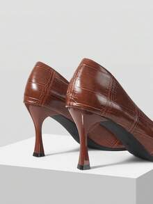 Mnmlis Damskor med spetsiga tå och modern design för pendling i retrostil - Brun - Visa 4