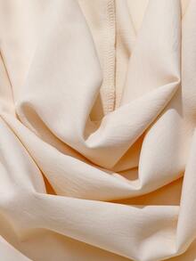GlowEve CURVE Robe femme élégante de style français pour le travail, en tissu drapé, sans manches, taille lâche avec nœud papillon, couleur abricot. Convient pour les occasions décontractées et les grandes tailles. - Nude - Voir 7
