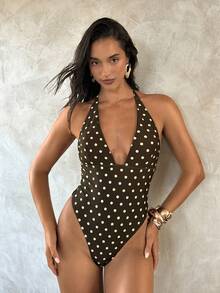 Aloruh Áo tắm liền thân chấm bi cổ điển thanh lịch, gợi cảm dành cho nữ, cổ chữ V sâu, đồ bơi liền thân, trang phục đi biển, trang phục nghỉ dưỡng, trang phục mùa hè, trang phục mùa hè cho nữ, đồ bơi cho nữ, áo tắm cho nữ, đồ bơi nữ, đồ bơi thanh lịch cho nữ, áo tắm liền thân, đồ bơi liền thân, trang phục đi nghỉ mát cho nữ, trang phục nghỉ hè cho nữ, trang phục nghỉ lễ, áo tắm liền thân cho nữ, đồ bơi chấm bi cho nữ, áo tắm chấm bi liền thân, áo tắm liền thân cho nữ. - Nhiều màu - Xem 6