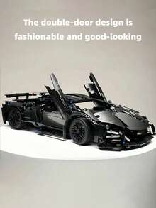 1280+PCS (3-15 Inches) Cool Racing Car Models, Made Of ABS Plastic, Building Block Cars, Technical Racing Car Models, Cool Style, Multiple Colors, Racing Car Shapes, Openable Doors, Home Decorations, Office Decorations, Building Block Racing Cars, Building Block Car Series, Toys, Racing Car Model Kits, Christmas Gifts,Birthday Gifts, Festival Gifts. - Multicolor - View 7