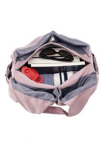 Fashionable Waterproof Gym Bag With Large Capacity And Wet Dry Separation Design, Suitable For Yoga And Fitness Travel Bag - Dusty Pink - View 4