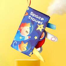 太空主题布书，适合婴幼儿——一款早期教育和认知发展玩具，一款幼儿认知教育玩具，一款培养学习兴趣的工具。 - 彩色 - 查看 9