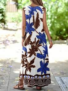 EMERY ROSE 女士休闲简约夏季印花连衣裙，适合夏季休闲穿着。 - 彩色 - 查看 2