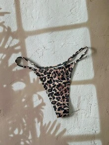 Swim Vcay Women's Leopard Print Sexy Beach Bikini Bottom - Multicolor - View 3