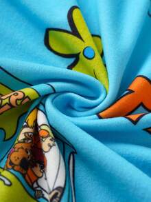 SCOOBY-DOO X SHEIN Women's Cartoon Print Short Sleeve Nightgown - Multicolor - View 6