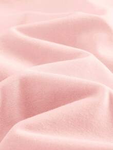 Cozy Pixies 女童水果图案针织柔软圆领短袖落肩套头衫 - 淺粉色 - 查看 6