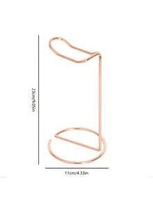 1pc Luxo Metal Headphone Stand Holder Jewelry Display Rack Hanger Duo Purpose Earphone Bracket For Showroom Photography Bedroom Game Room Organizer Desk Accessories Gaming Headset Support Storage Christmas Gift - bracket - View 4