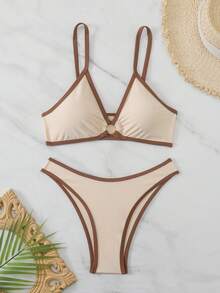 Swim Basics 女士夏季沙滩性感比基尼套装 - 彩色 - 查看 6