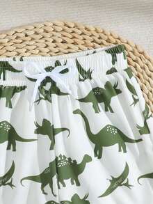 男童经典豹纹沙滩泳装，适合泳池派对、海滩度假、冲浪等场合 - 彩色 - 查看 4