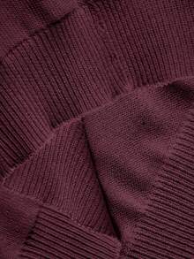 AKNOTIC Business Casual Camiseta de punto de manga corta de unicolor, versátil y casual para uso diario para hombres - Café integral - Ver 8