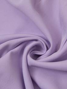 EMERY ROSE Bộ áo liền quần nữ màu trơn cổ ve áo, cài một hàng cúc, không tay, kiểu dáng thường ngày. - Màu tím - Xem 5