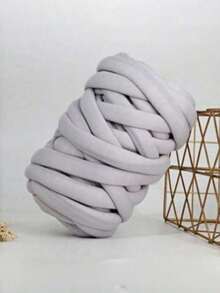 500克闪亮金属粗线（仿皮冰岛羊毛） - 超大粗线，适用于DIY毯子、包包、枕头、地毯和宠物床，闪光PU工艺纱线，不掉毛纤维，巨型钩针编织套装 - 彩色 - 查看 25