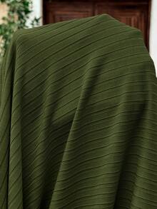 SHEIN 夏季孕妇休闲纯色修身无袖连衣裙 - 軍綠色 - 查看 7