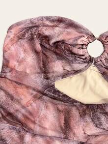 NostaNoir Nuevo vestido midi ajustado de cintura con malla sin tirantes para mujeres - Caqui - Ver 3