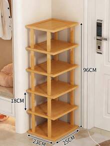Kệ giày đứng tự làm từ tre và gỗ cứng - Kệ lưu trữ dọc đa chức năng, giải pháp tiết kiệm không gian nhà cửa cho nhiều phòng, được làm từ cấu trúc ván gỗ. - Nhiều màu - Xem 16