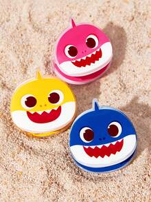 BABY SHARK X SHEIN 6 PCS Of Acrylic Mini Hair Claws, Cute Cartoon Fish Hairpins, Suitable For Clipping Bangs To Organize Broken Hair - Multicolor - View 2