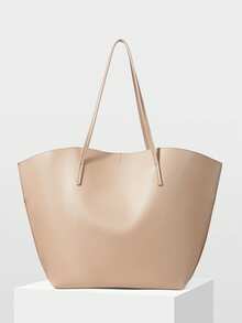 MOTF PREMIUM Túi xách đeo vai cỡ lớn dành cho nữ, kèm túi nhỏ có khóa kéo bên trong, thích hợp cho việc đi lại hàng ngày và dịp Lễ Tình nhân. - Màu đất - Xem 4