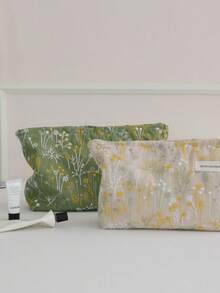 1 Stück beige bestickter Clutch Beutel, tragbar und hochwertig, ideal für Schule, Make-up Tasche, modisch und lässig mit großer Kapazität, tragbarer Reißverschluss Make-up Tasche, Reise- und Urlaubsutensilien Kosmetiktasche für Binden, kabelgebundene Kopfhörer, Ohrhörer, Kopfhörer, Ladegerät, Lippenstifte, Kosmetika, Pflegeprodukte und Schönheitsartikel, Heimdekoration, für Mütter, Frauen - Verschiedenfarbig - Übersicht 15