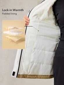 OutZeal 女士防水防风绗缝多口袋户外夹克，适合滑雪、徒步等秋冬季穿着 - 彩色 - 查看 2