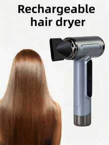 Teckwe Máy sấy tóc di động sạc USB tay cầm tiện dụng máy sấy tóc nóng lạnh 200W sấy nhanh có vòi phun khi đi du lịch thông số pin; 2600mAh*6 pin 5V - Nhiều màu - Xem 2