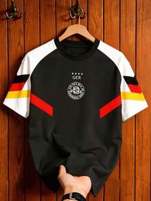 Manfinity Campus Court Áo thun in họa tiết phong cách bóng đá/bóng đá, áo mùa hè kiểu đường phố, trang phục mùa hè cho nữ, áo đi chơi, áo mùa hè cho nam, quần áo phối màu, trang phục đường phố, trang phục đi nghỉ mát, áo thun in hình học tay ngắn, áo thun dáng rộng, áo thun kiểu áo đấu bóng đá, áo thun in hình đồ họa cho nam, áo thun in hình đồ họa, áo khoác thể thao thời trang cho nam, dụng cụ bóng đá/bóng đá, áo đấu thể thao, áo bóng đá, áo thun in hình đồ họa cho nữ, áo sơ mi nam, áo thun mùa xuân thường ngày, áo thun in hình đồ họa cho nam. - Màu Hồng Tươi - Xem 5