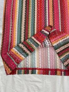 INAWLY Women's Striped Casual Versatile Wide Leg Pants For Daily Wear - Multicolor - View 5